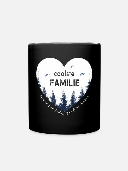 coolste Familie - Tasse einfarbig - Schwarz