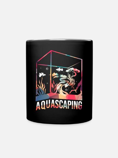 Fesselndes Aquascaping Aquarium - Tasse einfarbig - Schwarz
