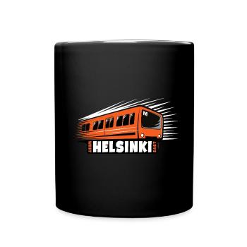 Helsinki Metro T-Shirts, Hoodies, Kleidung, Geschenke - Tasse einfarbig - Schwarz - Vorne