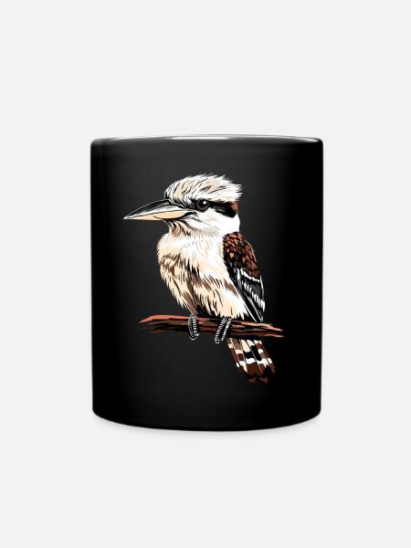 Kookaburra Jägerliest Lachender Hans Süßer Vogel - Tasse einfarbig - Schwarz