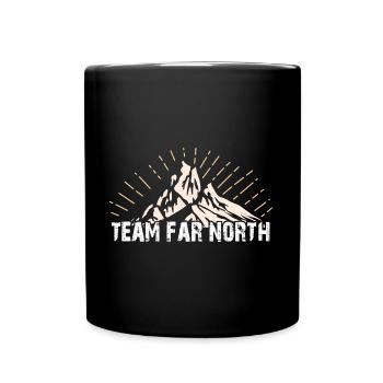 Team Far North | Nordland | Nord - Mug uni - noir - Devant