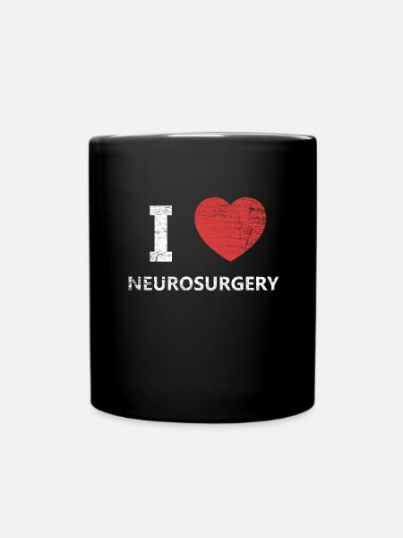 Scharfsinnige Neurochirurgin Gehirn - Tasse einfarbig - Schwarz