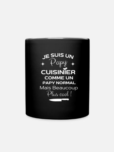 Je suis un papy cuisinier comme un papy normal.. - Mug uni - noir