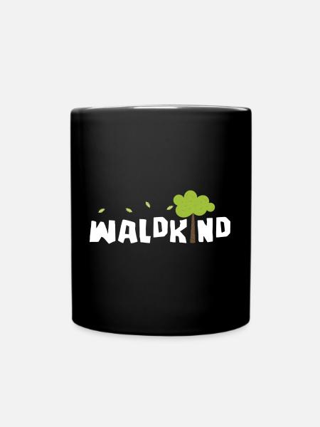 Waldkind - Tasse einfarbig - Schwarz