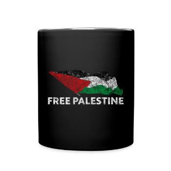 Palestine libre - Mug uni - noir - Devant