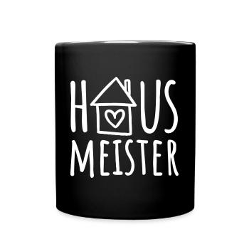 Hausmeister - Tasse einfarbig - Schwarz - Vorne