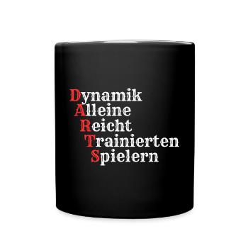 Darts Darts Darts - Tasse einfarbig - Schwarz - Vorne
