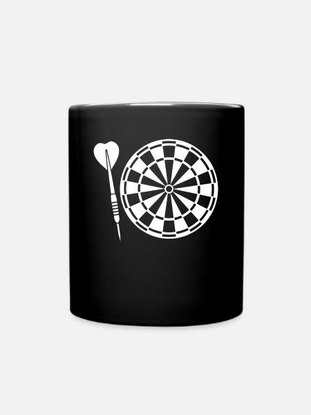 Dart playerDarter Dart Darten - Tasse einfarbig - Schwarz