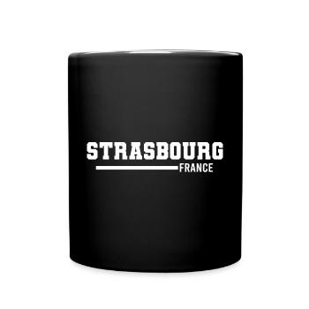 Straßburg | Frankreich - Tasse einfarbig - Schwarz - Vorne