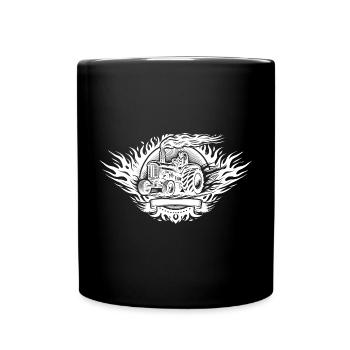 Tractor Pulling Logo - Full Colour Mug - black - Front