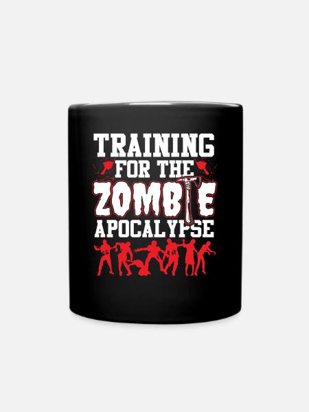 Training für Zombie Apocalypse - Tasse einfarbig - Schwarz