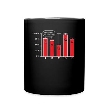 Daten Wissenschaft - Ich Kann Dir Nicht Trauen - Tasse einfarbig - Schwarz - Vorne