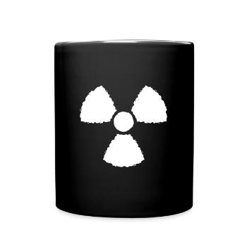 Nuklear Symbol Zeichen - Tasse einfarbig - Schwarz - Vorne