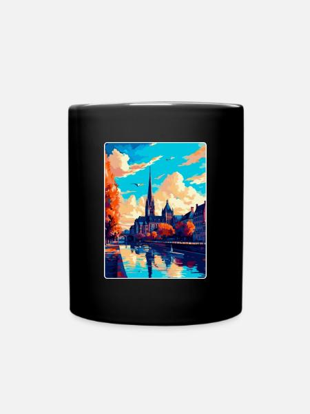 Bonn Deutschland Vintage Reiseposter WPA Souvenir - Tasse einfarbig - Schwarz