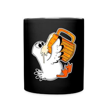 Seagull Beer Seagull North Sea Northern Germany - Full Colour Mug - black - Front