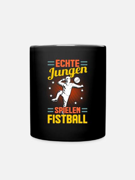 Faustballspieler Faustballer Faustball - Tasse einfarbig - Schwarz