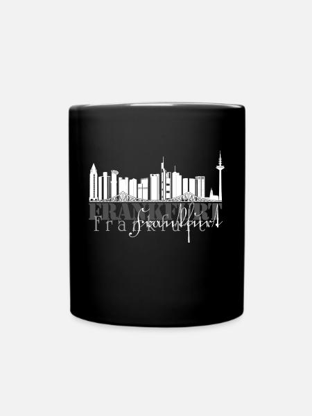 FFM - Frankfurt Skyline - Tasse einfarbig - Schwarz