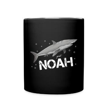 Noah Geburtstag Noah - Tasse einfarbig - Schwarz - Vorne