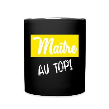 MEISTER. MEISTER. HUMOR - Tasse einfarbig - Schwarz - Vorne