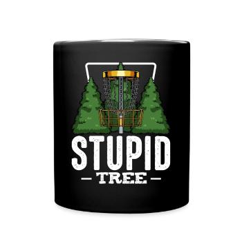 Frisbee - Tasse einfarbig - Schwarz - Vorne