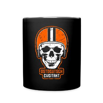 Ostdeutsch Zweitakt - Tasse einfarbig - Schwarz - Vorne
