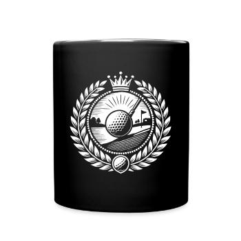 Golf Sport Logo - Full Colour Mug - black - Front