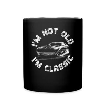 Im not old im Classic Vintage Car Cadeaux - Mug uni - noir - Devant