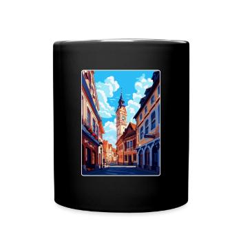 Weimar Germany Vintage Travel Poster Souvenir WPA - Full Colour Mug - black - Front