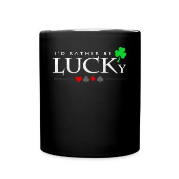 Poker - Tasse einfarbig - Schwarz - Vorne