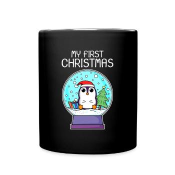 Mon premier bébé pingouin Noël Noël - Mug uni - noir - Devant