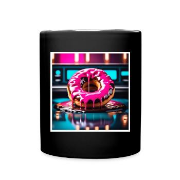 Donut 2 - Tasse einfarbig - Schwarz - Vorne