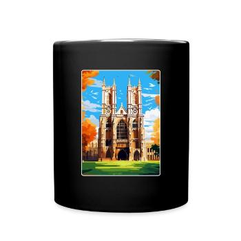 Westminster Abbey London England Uk Travel Poster - Full Colour Mug - black - Front
