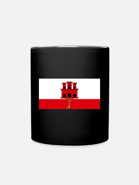 Gibraltar - Tasse einfarbig - Schwarz