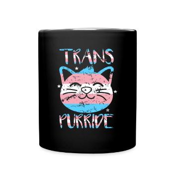 Transgender Geschenk - Tasse einfarbig - Schwarz - Vorne