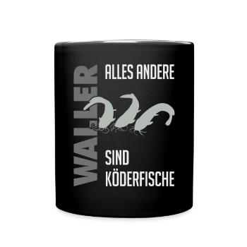 Wels fischen Kampf mit dem starken Wels - Tasse einfarbig - Schwarz - Vorne