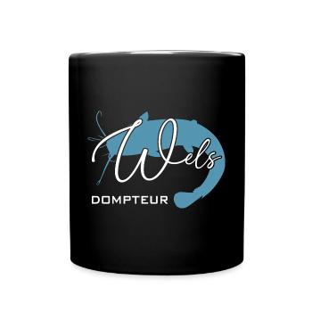 Welsdompteur Welsflüsterer Welsangler - Tasse einfarbig - Schwarz - Vorne