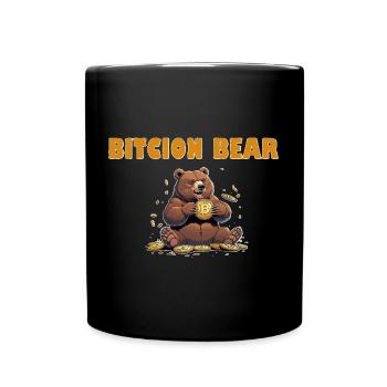 Bitcoin Bear - Mug uni - noir - Devant