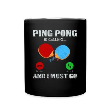 Ping Pong Call: Get Started Now - Full Colour Mug - black - Front