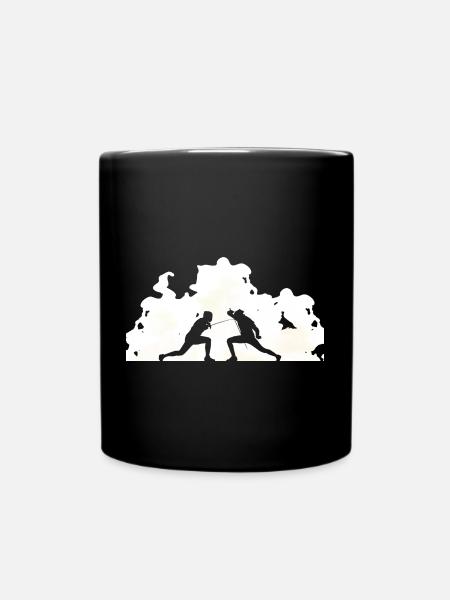 Fechter Fechtsport Fencer Fechten Fencing - Tasse einfarbig - Schwarz