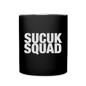 Sucuk Squad T-Shirt lustiger Spruch - Tasse einfarbig - Schwarz - Vorne