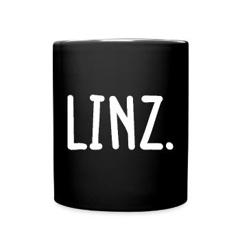 Linz Österreich Austria Fancy - Tasse einfarbig - Schwarz - Vorne