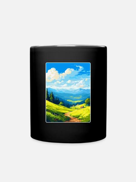 Harz Deutschland Vintage Reiseplakat WPA - Tasse einfarbig - Schwarz