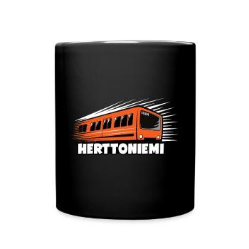 HERTTONIEMI METRO, HELSINKI Textilien und Geschenke - Tasse einfarbig - Schwarz - Vorne