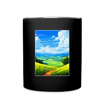 Bergisches Land Deutschland Vintage Reiseposter WPA - Tasse einfarbig - Schwarz - Vorne