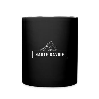 Haute Savoie Montagne Blanc - Mug uni - noir - Devant
