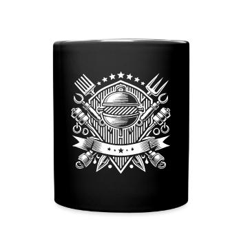 Grill Logo - Full Colour Mug - black - Front