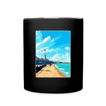 Margate Angleterre Royaume-Uni Affiche de voyage vintage souvenir - Mug uni - noir - Devant