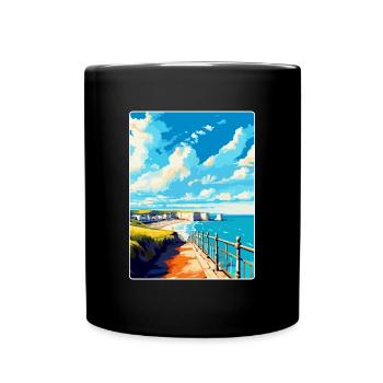 Eastbourne Sussex Vintage Voyage Poster Souvenir - Mug uni - noir - Devant