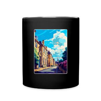 Chipping Norton England Uk Travel Poster Souvenir - Full Colour Mug - black - Front