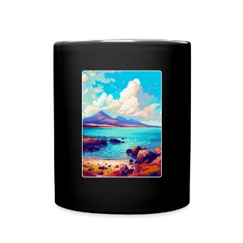 Île d’Arran Écosse Royaume-Uni Affiche de voyage souvenir - Mug uni - noir - Devant